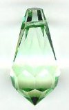 1 9x18mm Preciosa Light Green Round Cut Drop